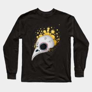 Skull of a bird. Mexican skull. Sugar skull. Mexican style. Skull with flowers Long Sleeve T-Shirt